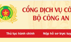 Bộ Công an ban hành Quyết định phê duyệt danh mục dịch vụ công trực tuyến toàn trình, một phần