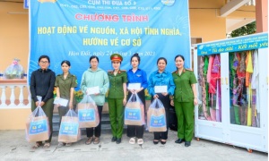 Hội Phụ nữ Cục Cảnh sát quản lý hành chính về trật tự xã hội tham gia hoạt động về nguồn, tình nghĩa, xã hội tại huyện Hòn Đất, tỉnh Kiên Giang