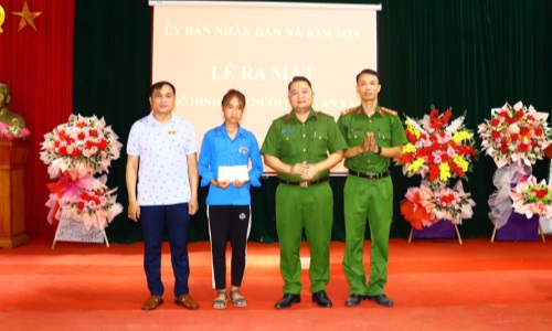 Công an xã Kim Sơn, huyện Bảo Yên, tỉnh Lào Cai triển khai mô hình “Con nuôi Công an xã”