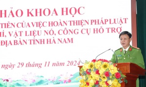 Bàn về công tác quản lý vũ khí, vật liệu nổ, công cụ hỗ trợ trên địa bàn tỉnh Hà Nam