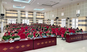 Hội nghị tập huấn công tác tuyên truyền Luật Căn cước năm 2023  trong Công an tỉnh Cao Bằng