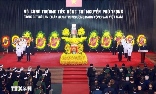 LỄ TRUY ĐIỆU ĐỒNG CHÍ TỔNG BÍ THƯ NGUYỄN PHÚ TRỌNG