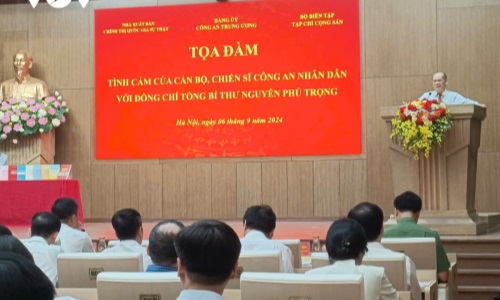 Tọa đàm “Tình cảm của cán bộ, chiến sĩ Công an nhân dân với đồng chí Tổng Bí thư Nguyễn Phú Trọng”