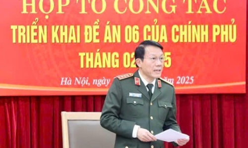 Bộ Công an tổ chức Họp Tổ công tác triển khai Đề án 06 tháng 02/2025