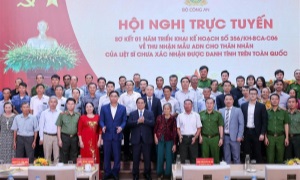 Hội nghị sơ kết Kế hoạch số 356/KH-BCA-C06 về việc triển khai thu nhận mẫu ADN cho thân nhân liệt sĩ chưa xác định được danh tính