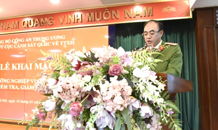 Tập huấn bồi dưỡng nghiệp vụ công tác Đảng; công tác kiểm tra, giám sát, kỷ luật đảng trong đảng bộ Cục Cảnh sát Quản lý hành chính về trật tự xã hội