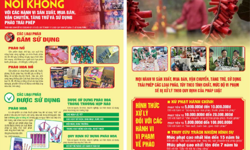 CẢNH BÁO CÁC HÀNH VI SẢN XUẤT, MUA BÁN, VẬN CHUYỂN, TÀNG TRỮ VÀ SỬ DỤNG PHÁO TRÁI PHÉP