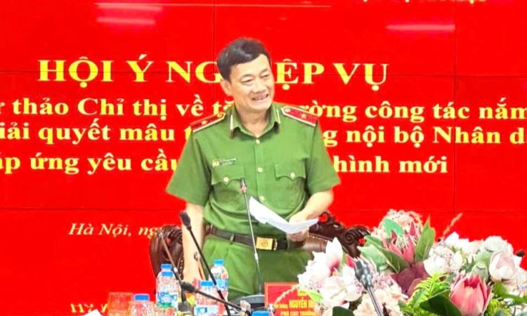 Cục Cảnh sát Quản lý hành chính về trật tự xã hội tổ chức Hội ý nghiệp vụ về tăng cường công tác nắm tình hình, tham gia giải quyết mâu thuẫn trong nội bộ Nhân dân đáp ứng yêu cầu trong tình hình mới